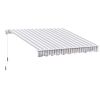 Outsunny 10' x 8' Retractable Awning, Patio Awnings, Sunshade Shelter w/ Manual Crank Handle, UV & Water-Resistant Fabric and Aluminum Frame for Deck