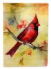 Cardinal Garden Flag Mailbox Flag Decorative Yard Flag Banner Outside Patio Artwork Yard Flower Beds, Garden Size, Multicolor