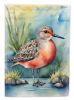 Red Knot Bird House Flag Large Porch Sleeve Pole Decorative Outside Yard Banner Artwork Wall Hanging, Polyester, House Size, Multicolor
