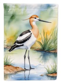 American Avocet Bird House Flag Large Porch Sleeve Pole Decorative Outside Yard Banner Artwork Wall Hanging, Polyester, House Size, Multicolor