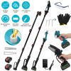 4 in 1 Cordless Pruning Shear and Electric Chainsaw With Max 5.5FT Extension Poles 4'/6' Pole Saw SK5 Blade Brushless Pruning Shear With 2Pcs 3.0Ah Ba