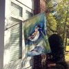 Wilson's Phalarope Bird House Flag Large Porch Sleeve Pole Decorative Outside Yard Banner Artwork Wall Hanging, Polyester, House Size, Multicolor