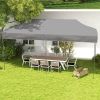 Outsunny 10' x 20' Pop Up Canopy Tent, Instant Sun Shelter with 3-Level Adjustable Height