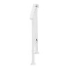 Handrails for Outdoor Steps, Iron Handrail Fits 1 Step, Transitional Handrail with Installation Kit, White(same as 20776451)