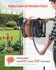 Wall Mounted Garden Hose Reel 200ft 5/8 in Manual Hose Winder Brass Fitting