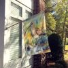 Long-billed Curlew Bird House Flag Large Porch Sleeve Pole Decorative Outside Yard Banner Artwork Wall Hanging, Polyester, House Size, Multicolor