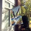 Black Skimmer Bird House Flag Large Porch Sleeve Pole Decorative Outside Yard Banner Artwork Wall Hanging, Polyester, House Size, Multicolor