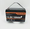12V 100Ah LiFePO4 Battery, Lithium Battery Built-in 100A BMS 1280Wh, Deep Cycle Battery Up to 12000 Cycle Times, Iron Phosphate Battery for RV, Solar