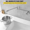 VEVOR Pot Filler Faucet, Solid Brass Commercial Wall Mount Kitchen Stove Faucet with Gold Brushed Finish
